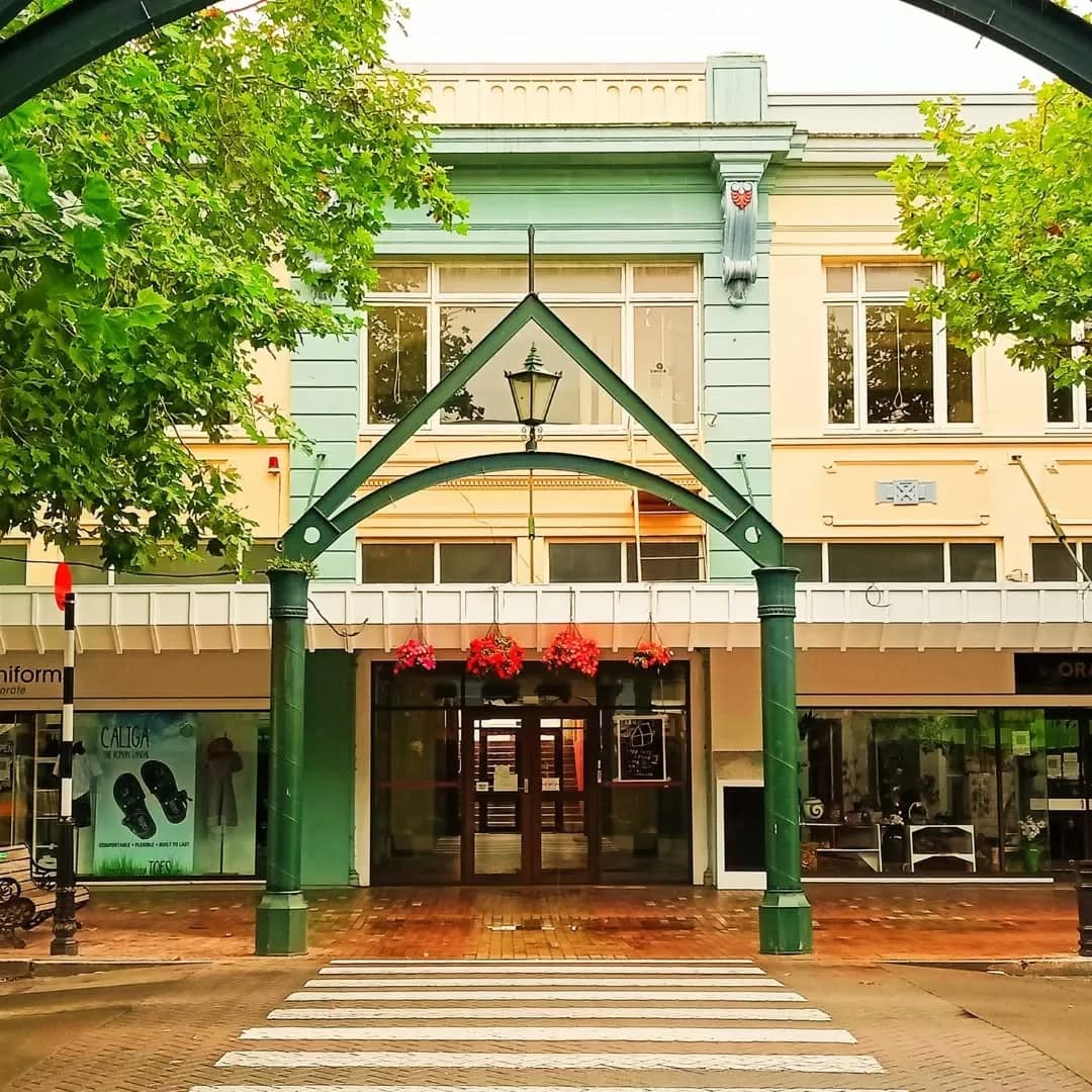 The Victoria Avenue entrance to Paetuia Studio in Whanganui